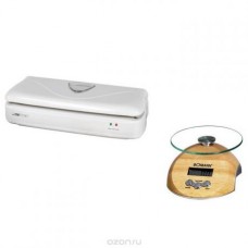 Clatronic FS 3261, White вакуумный упаковщик + кухонные весы Bomann KW 1413 CB
